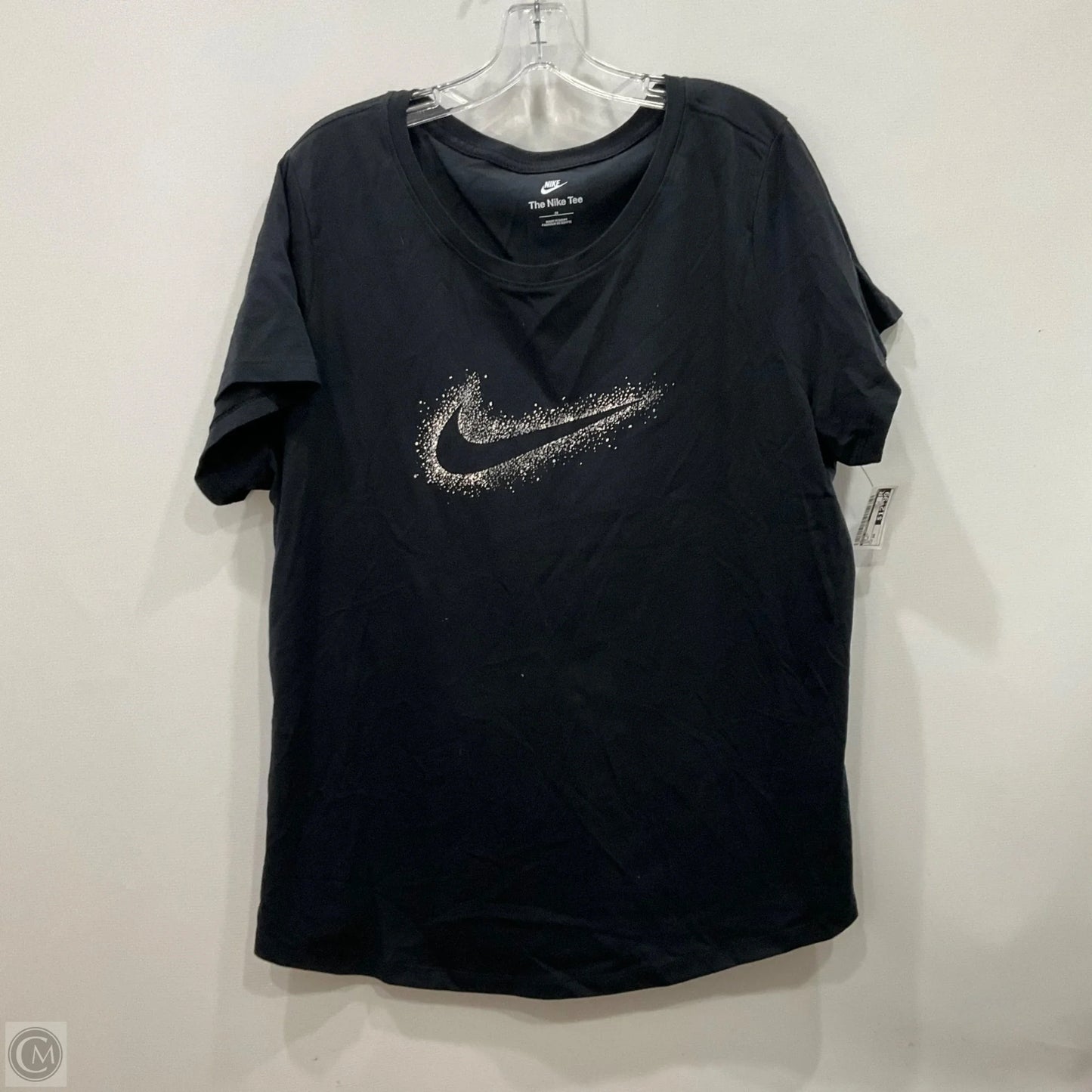 Top Short Sleeve By Nike Apparel In Black, Size: 2x