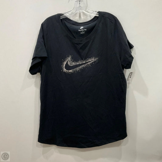 Top Short Sleeve By Nike Apparel In Black, Size: 2x