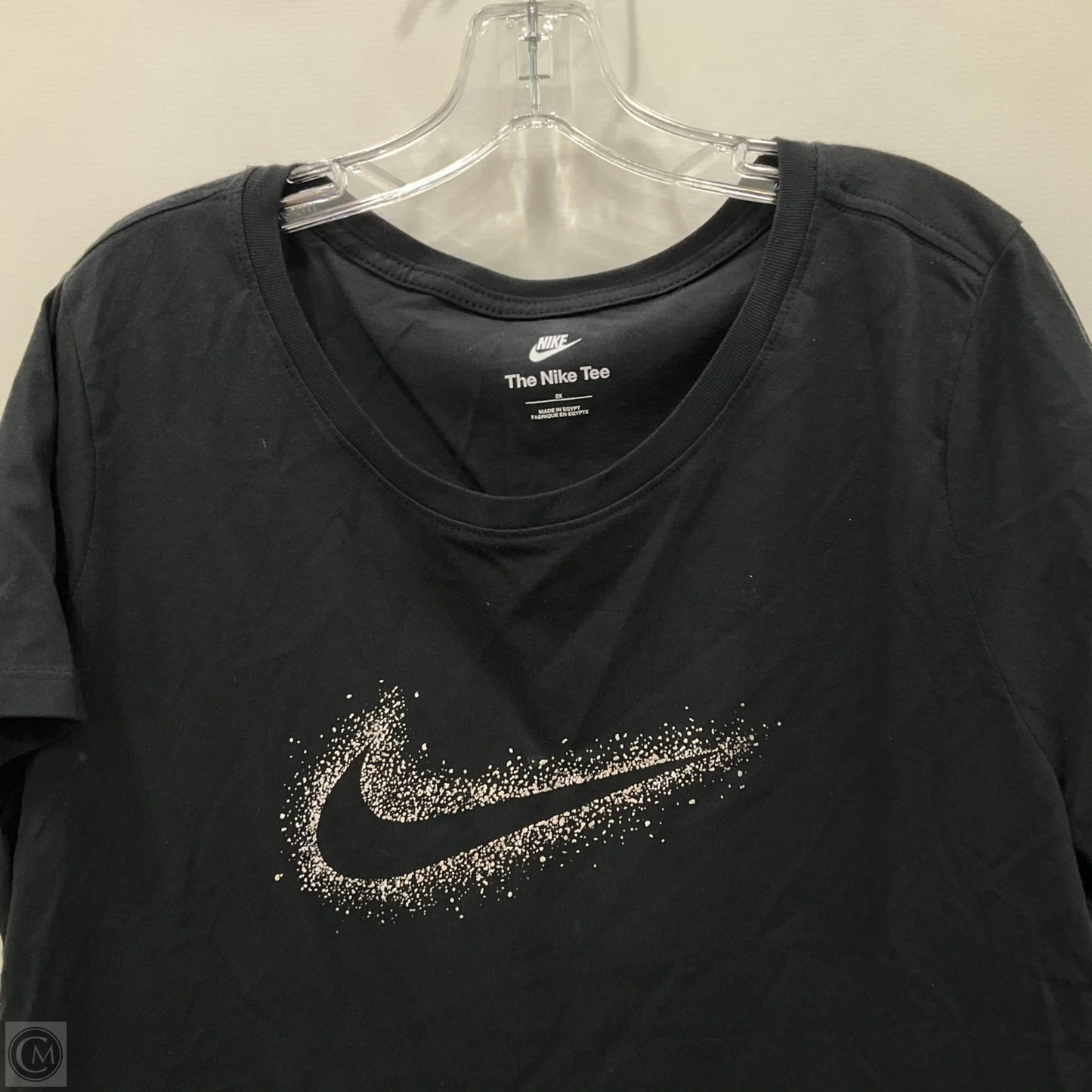 Top Short Sleeve By Nike Apparel In Black, Size: 2x
