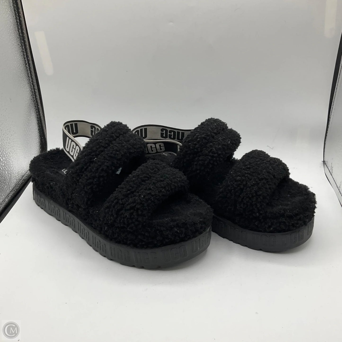 Sandals Designer By Ugg In Black, Size: 9
