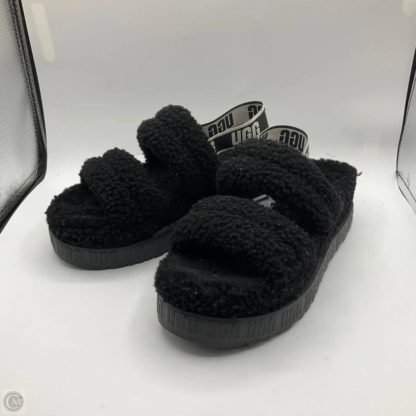 Sandals Designer By Ugg In Black, Size: 9