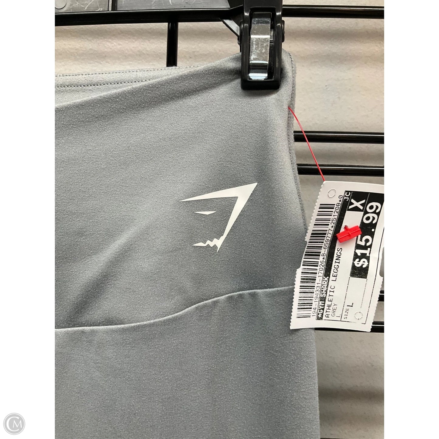 Athletic Leggings By Gym Shark In Grey, Size: L