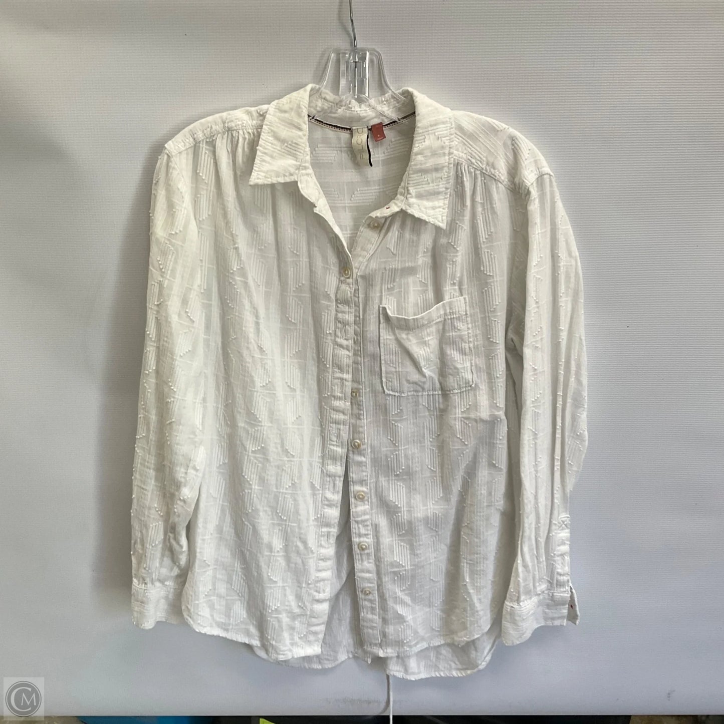 Top Long Sleeve By Pilcro In White, Size: S