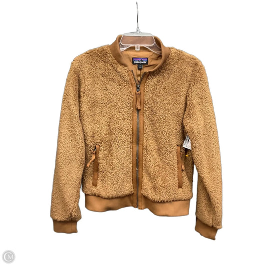 Jacket Fleece By Patagonia In Brown, Size: M