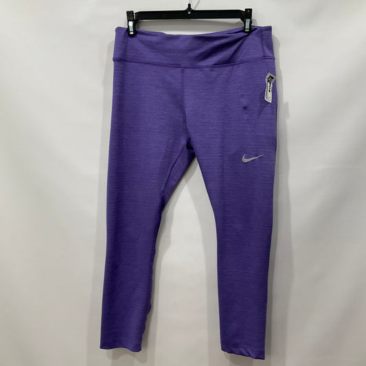 Purple Athletic Leggings Nike, Size L