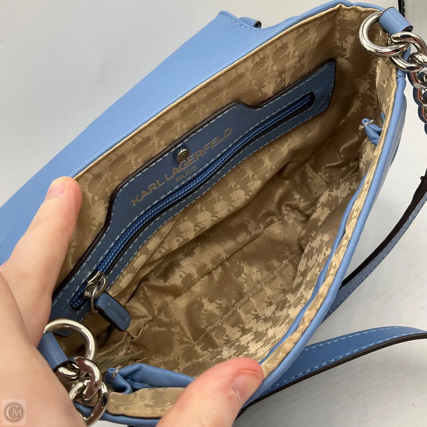 Crossbody Designer By Karl Lagerfeld, Size: Small