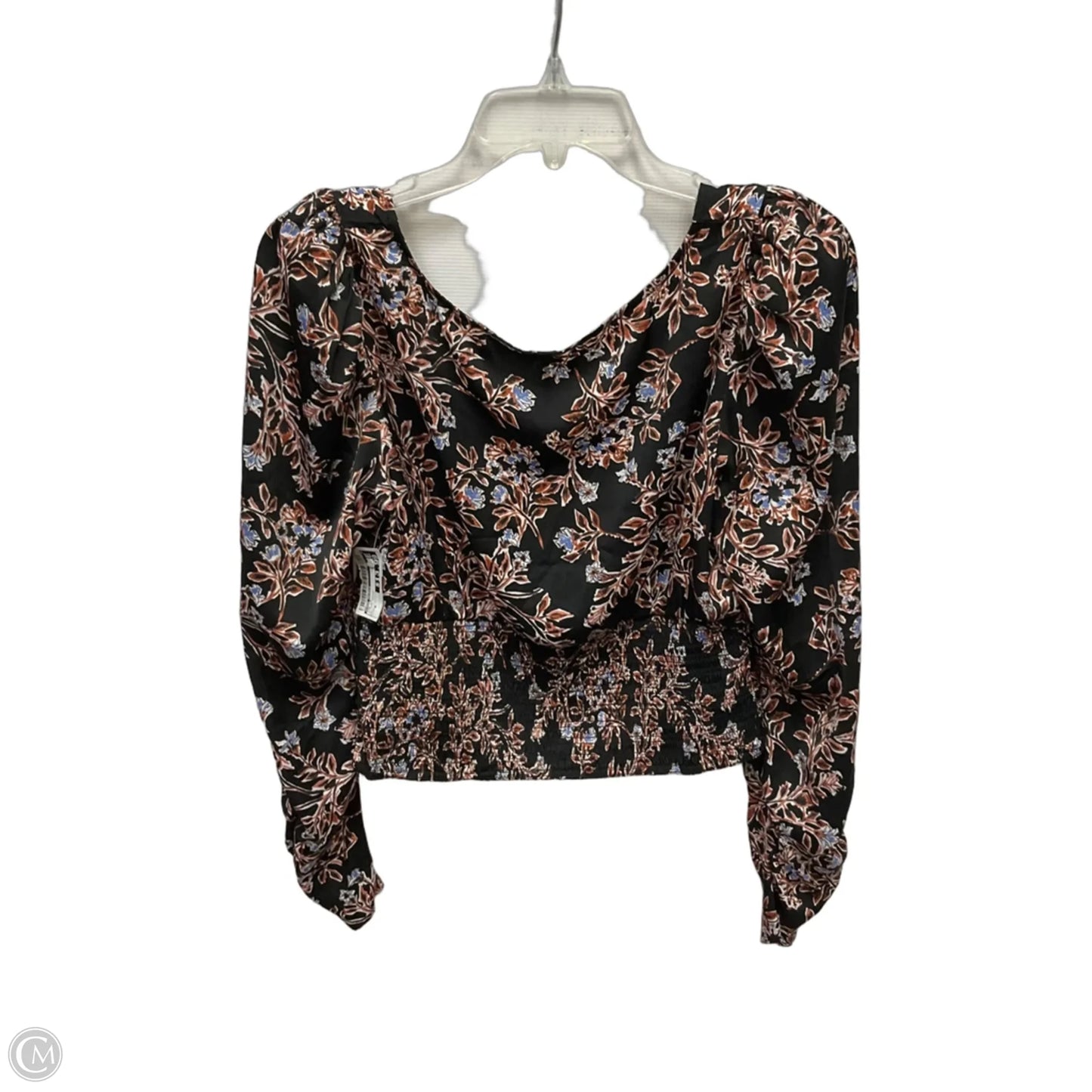 Top Long Sleeve By Free People In Floral Print, Size: M