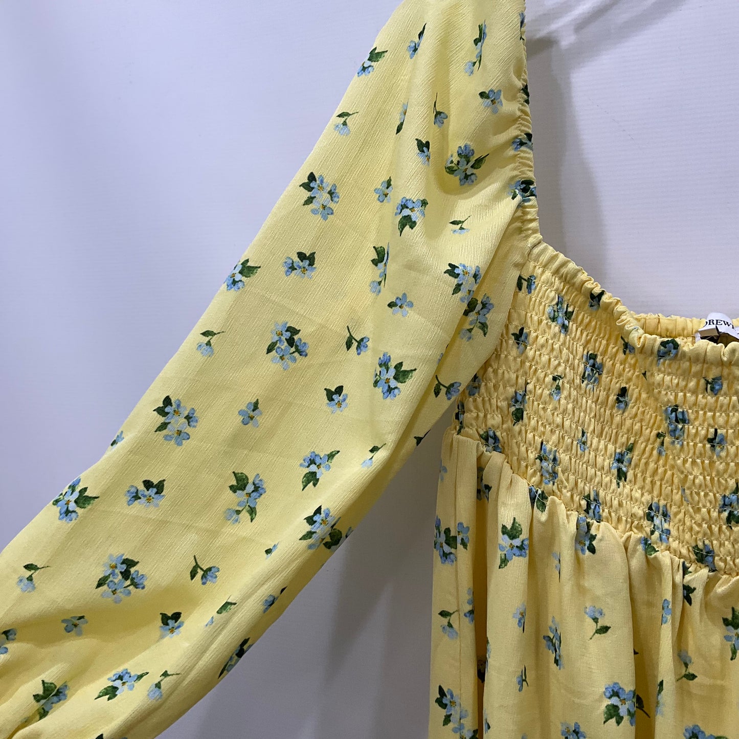 Yellow Dress Casual Maxi Clothes Mentor, Size M