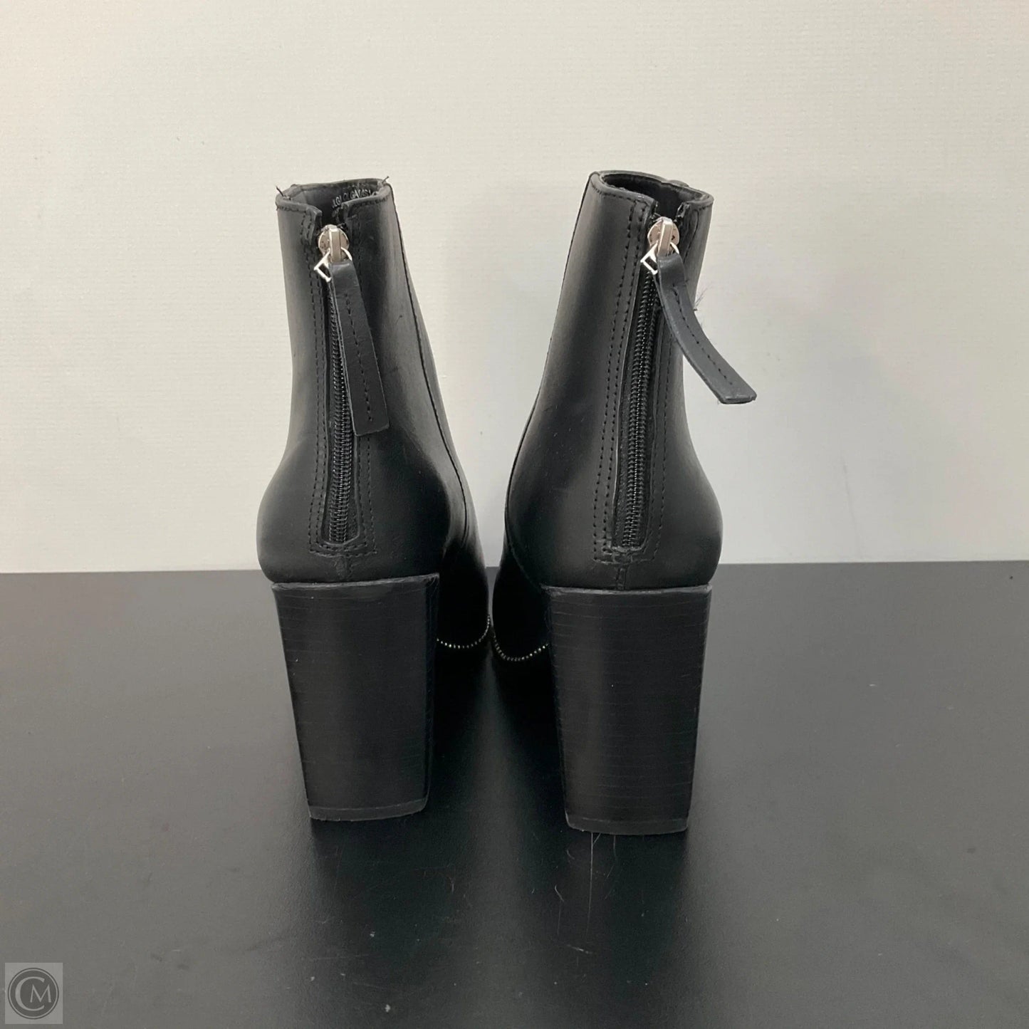 Boots Ankle Heels By Steve Madden In Black, Size: 7.5