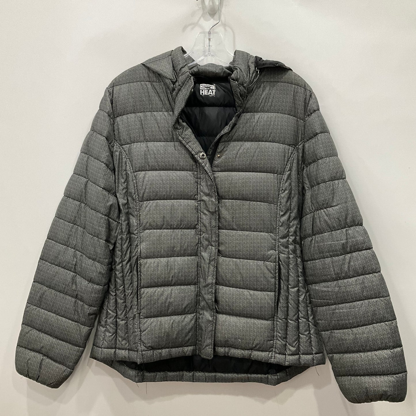 Coat Puffer & Quilted By 32 Degrees In Striped Pattern, Size: S