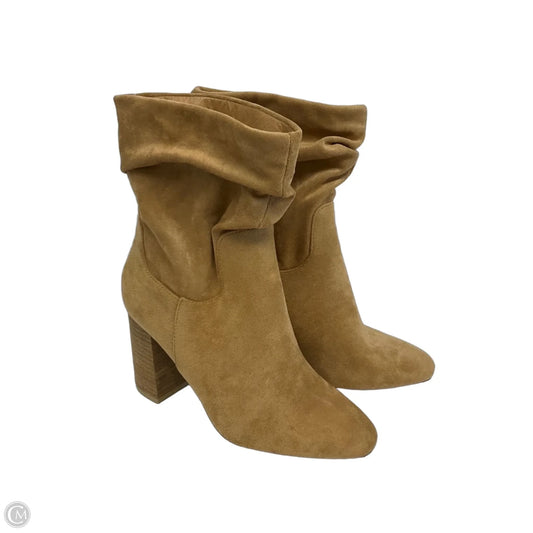 Boots Ankle Heels By Clothes Mentor In Tan, Size: 9
