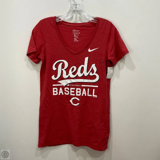Top Long Sleeve By Nike Apparel In Red, Size: Xs