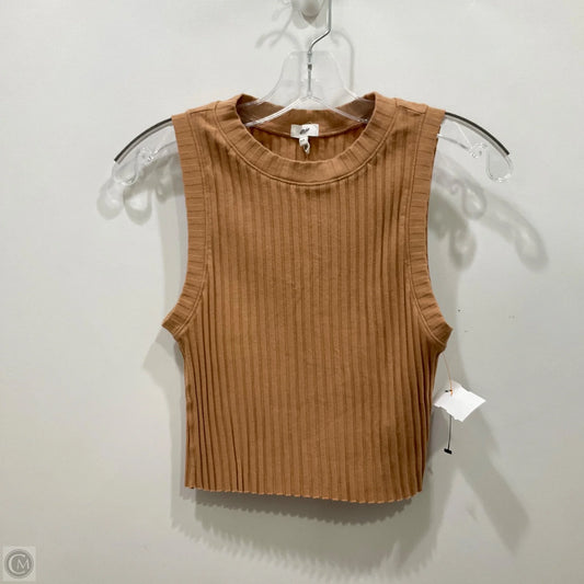 Top Sleeveless By Aerie In Tan, Size: M