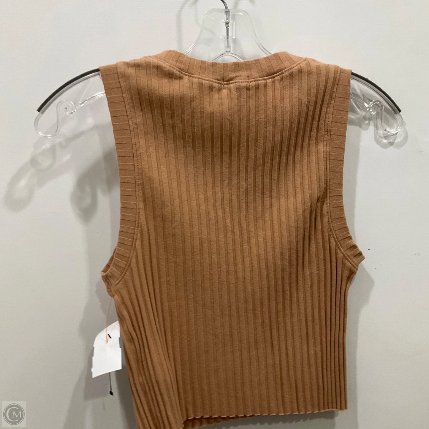 Top Sleeveless By Aerie In Tan, Size: M