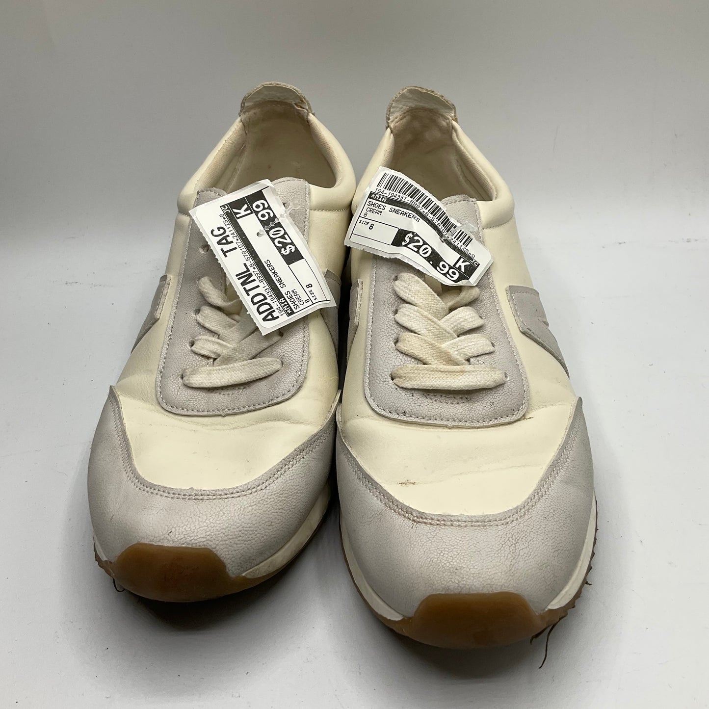 Shoes Sneakers By Mia In Cream, Size: 8