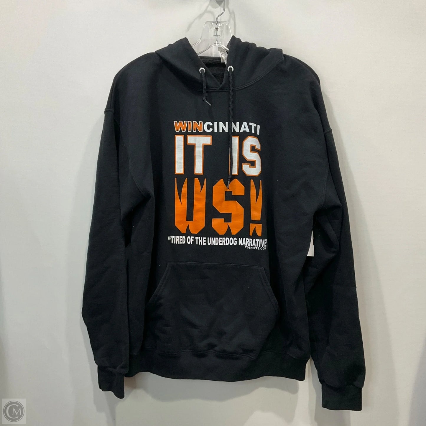 Sweatshirt Hoodie By Jerzees In Black, Size: L