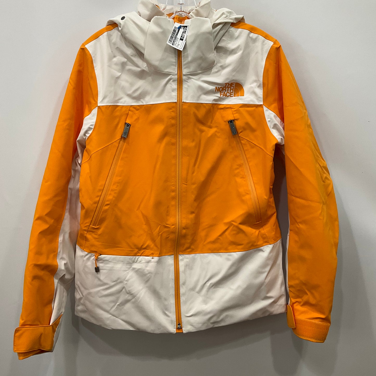 Coat Raincoat By The North Face In Orange & White, Size: M