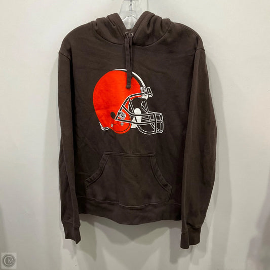 Sweatshirt Hoodie By Fanatics In Brown, Size: M