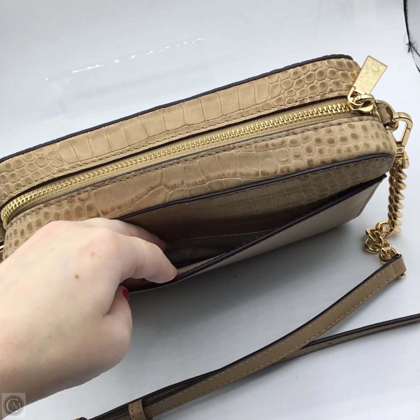 Crossbody Designer By Michael Kors, Size: Medium