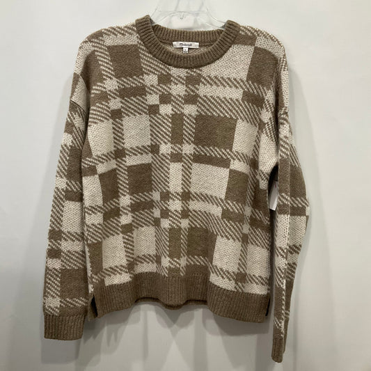 Sweater By Madewell In Brown & Cream, Size: S