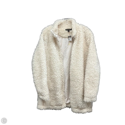 Coat Wool By Banana Republic In White, Size: M