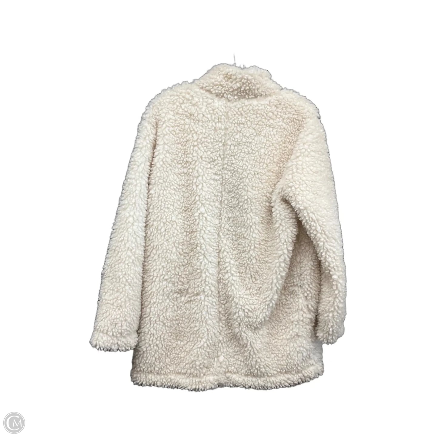 Coat Wool By Banana Republic In White, Size: M