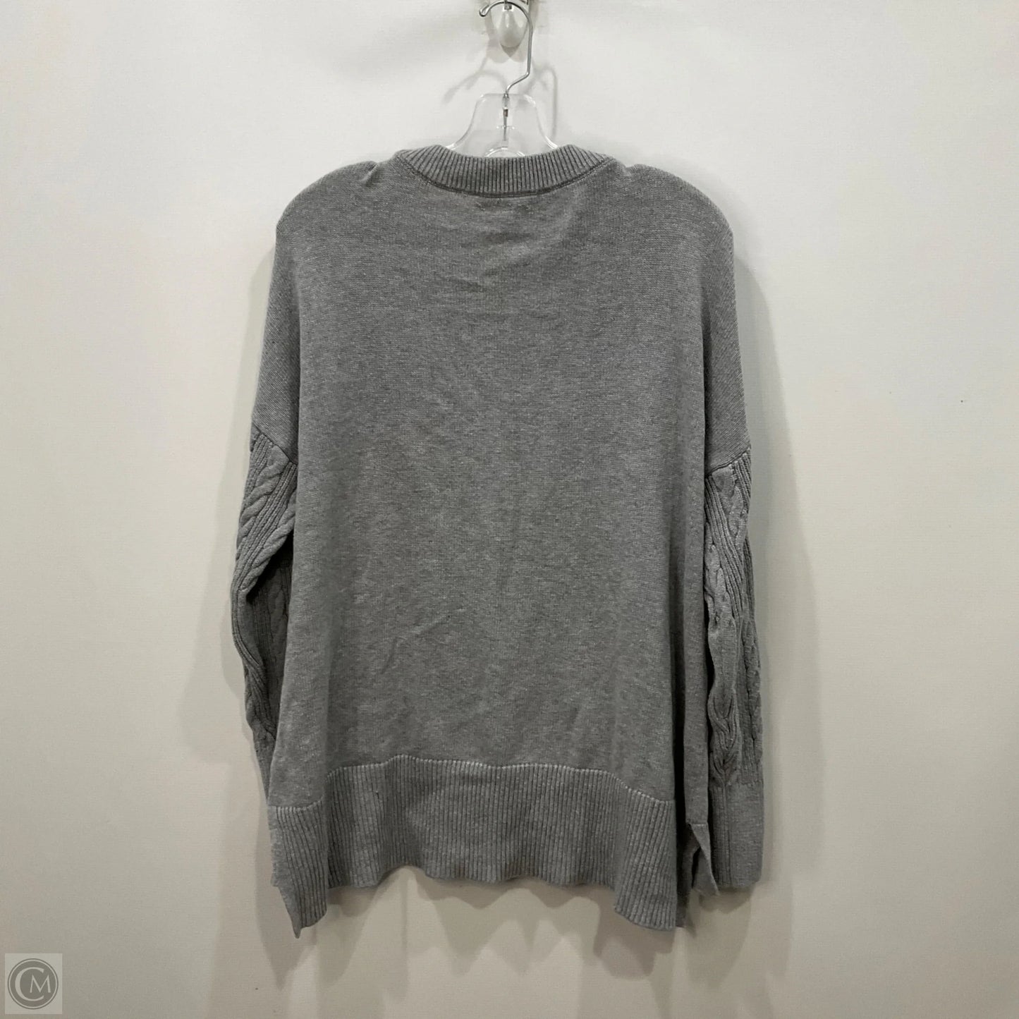 Sweater Designer By Michael Kors In Grey, Size: L