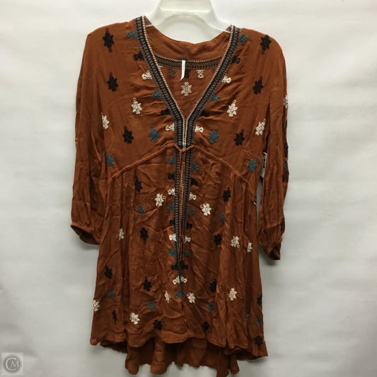 Dress Casual Maxi By Free People In Orange, Size: Xs