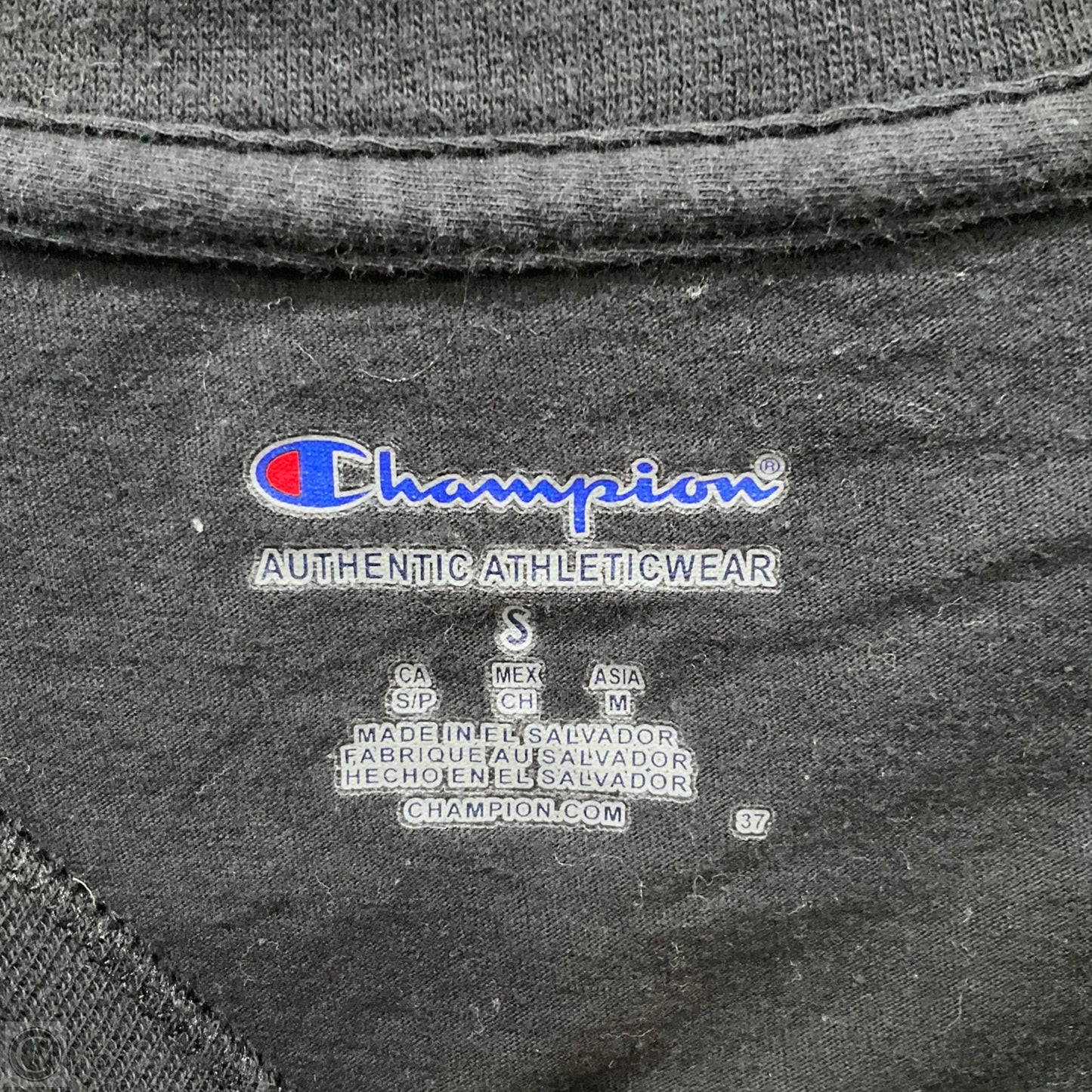 Top Long Sleeve Basic By Champion In Black, Size: S