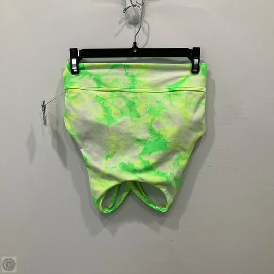 Athletic Bra By Lululemon In Green & White, Size: 6