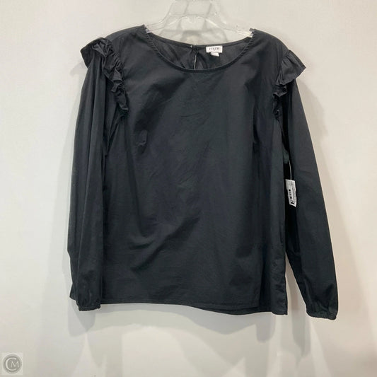 Top Long Sleeve By J. Crew In Black, Size: Xl