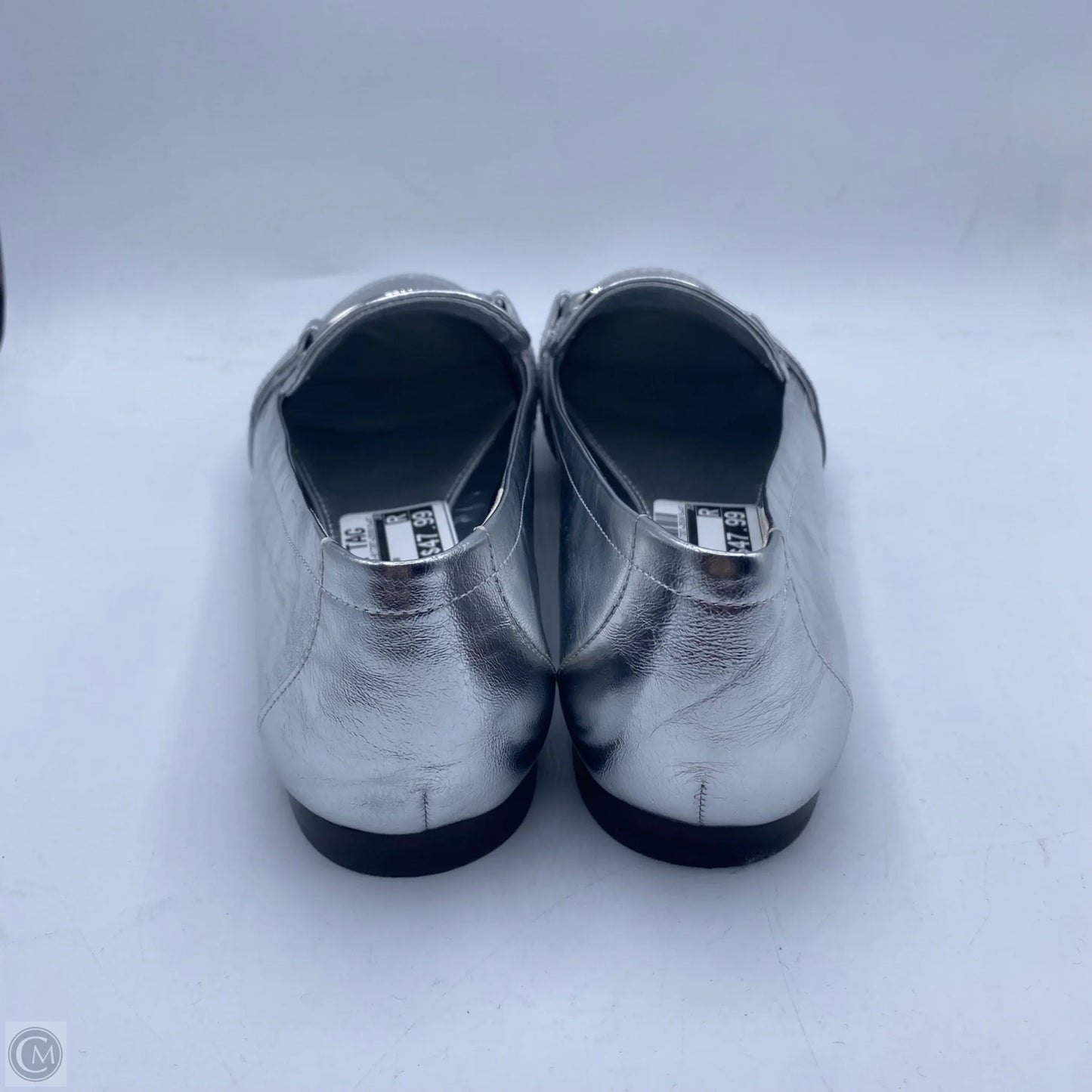 Shoes Designer By Tory Burch In Silver, Size: 9.5
