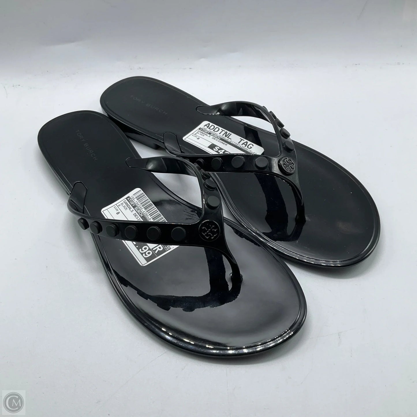 Sandals Designer By Tory Burch In Black, Size: 8