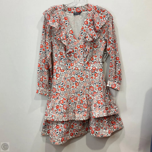Dress Casual Short By Vineyard Vines In Floral Print, Size: 0