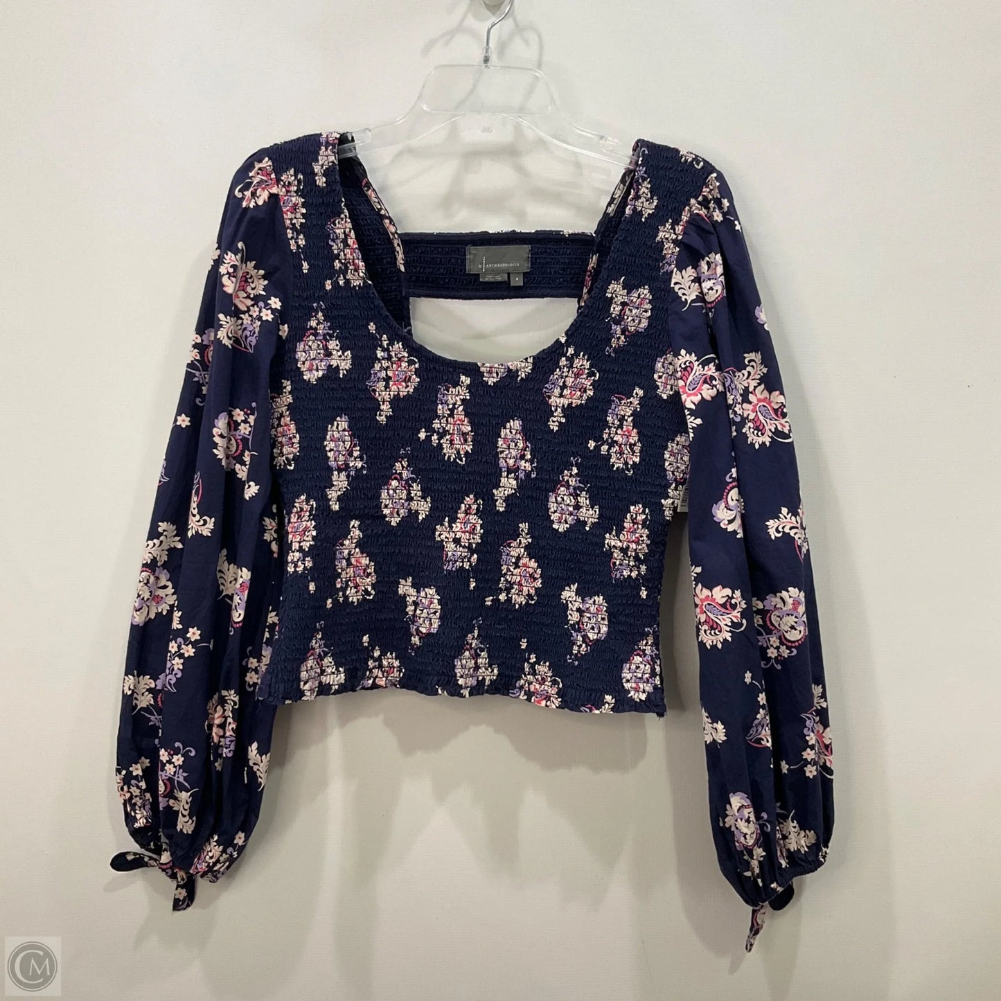 Top Long Sleeve By Anthropologie In Purple, Size: S