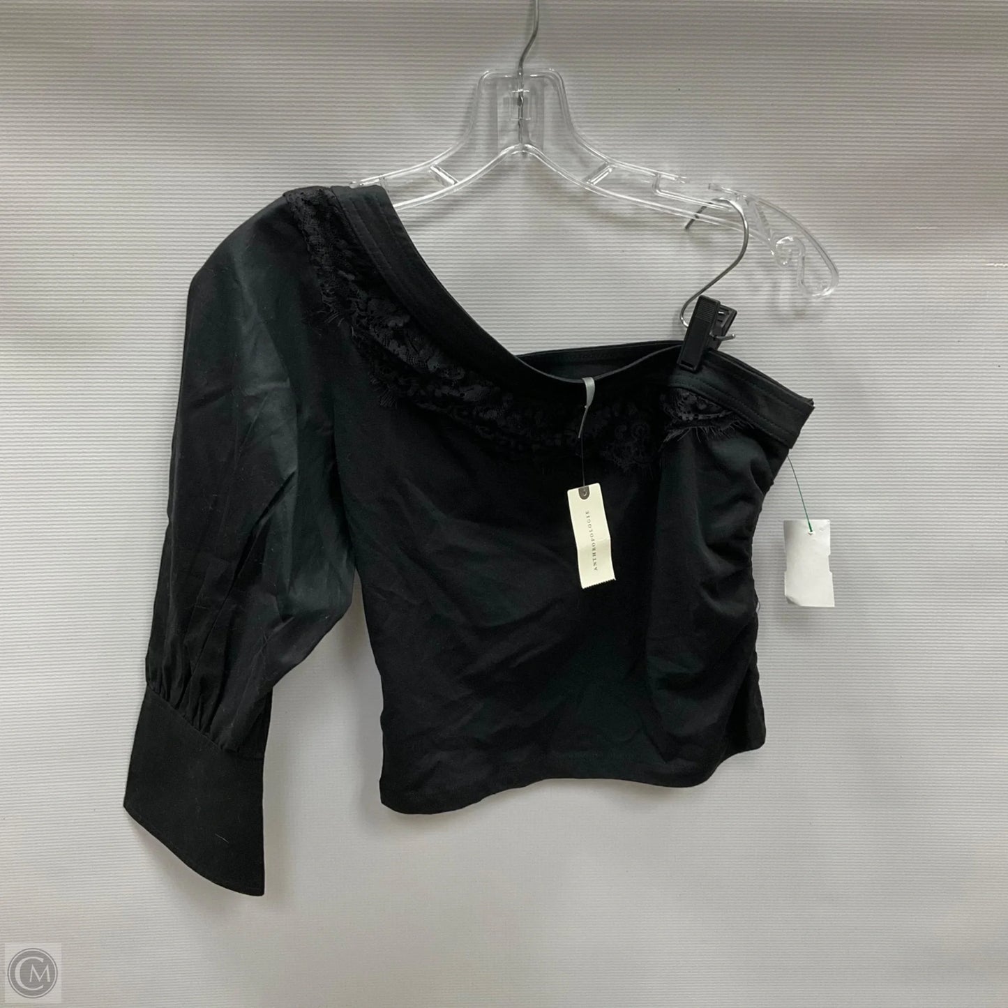 Top Long Sleeve By Anthropologie In Black, Size: S