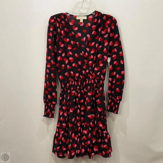 Dress Casual Short By Michael By Michael Kors In Black & Red, Size: M
