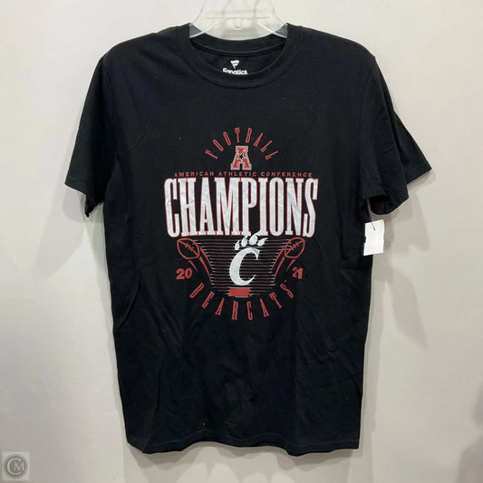 Top Short Sleeve By Fanatics In Black, Size: M