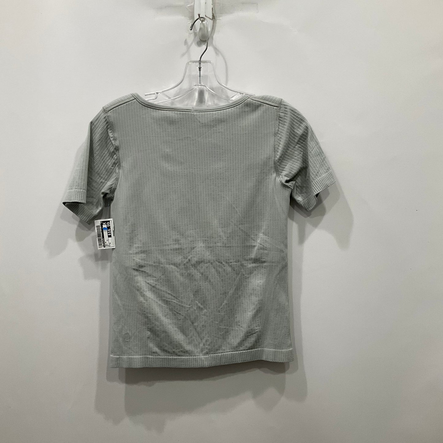 Top Short Sleeve By Lululemon In Grey, Size: 6