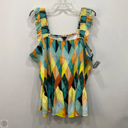 Top Sleeveless By Torrid In Multi-colored, Size: 4x
