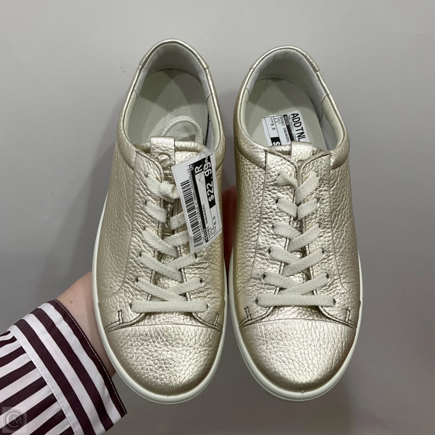 Shoes Sneakers By Ecco In Gold, Size: 5.5