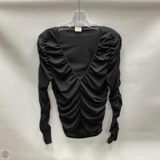 Top Long Sleeve By Abercrombie And Fitch In Black, Size: L