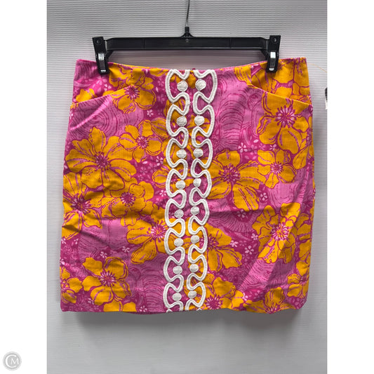 Skirt Designer By Lilly Pulitzer In Orange & Pink, Size: 2