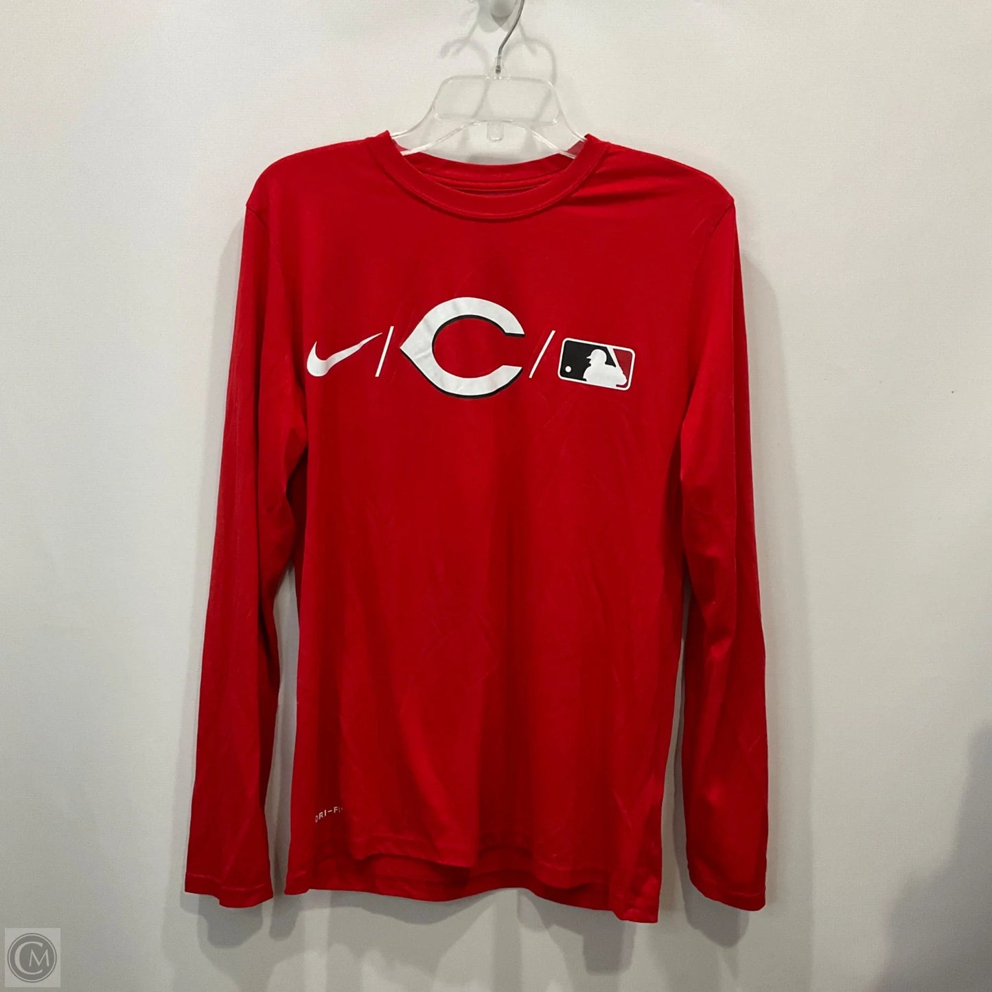 Top Long Sleeve By Nike In Red, Size: S
