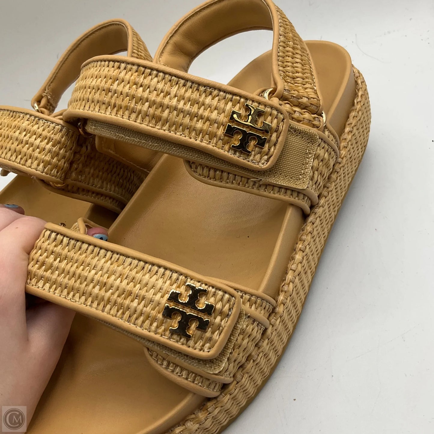 Sandals Designer By Tory Burch In Tan, Size: 8