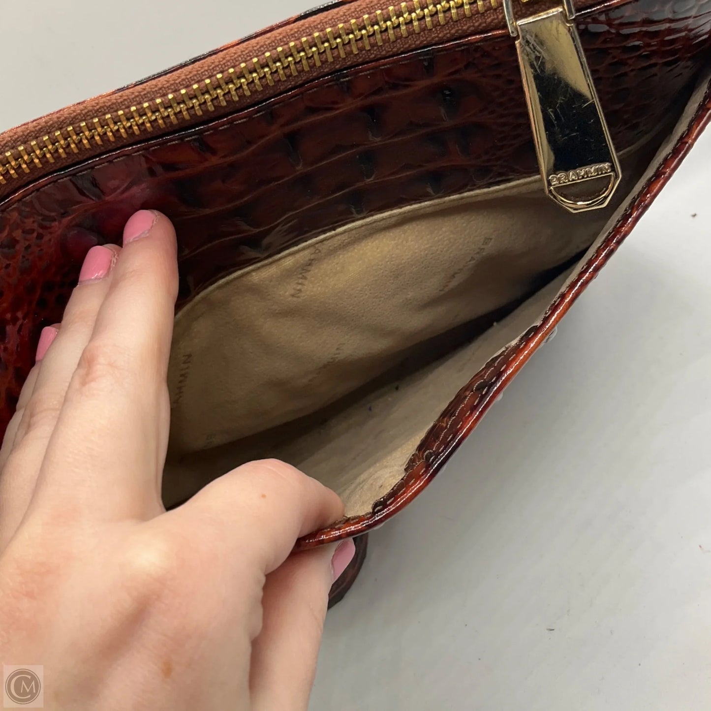 Handbag Designer By Brahmin, Size: Medium