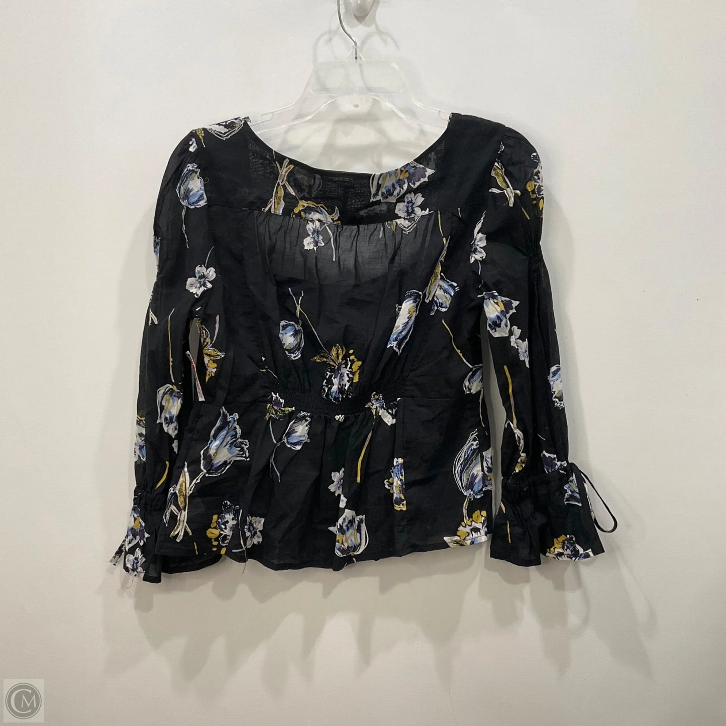 Top Long Sleeve By Free People In Black, Size: M