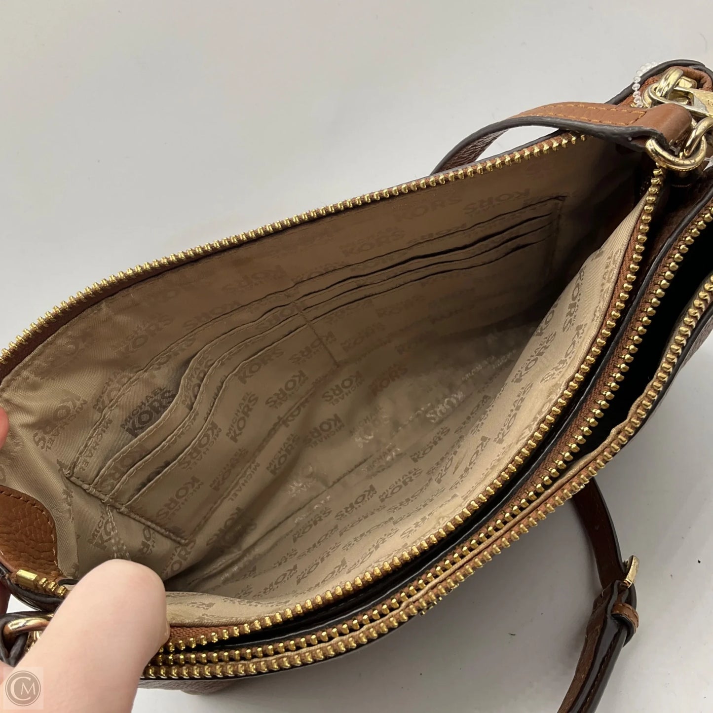 Crossbody Designer By Michael Kors, Size: Medium