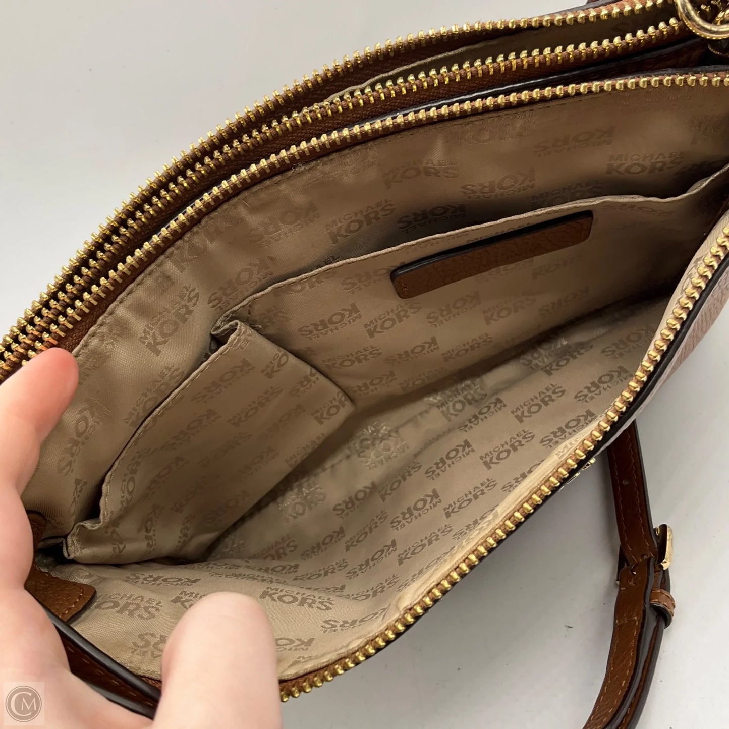 Crossbody Designer By Michael Kors, Size: Medium