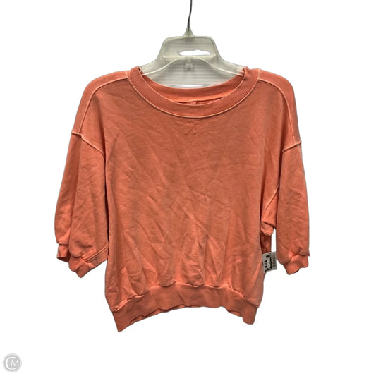 Sweatshirt Crewneck By Pilcro In Orange, Size: S